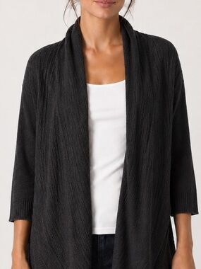 Dynamite Dark Gray Knit Cardigan